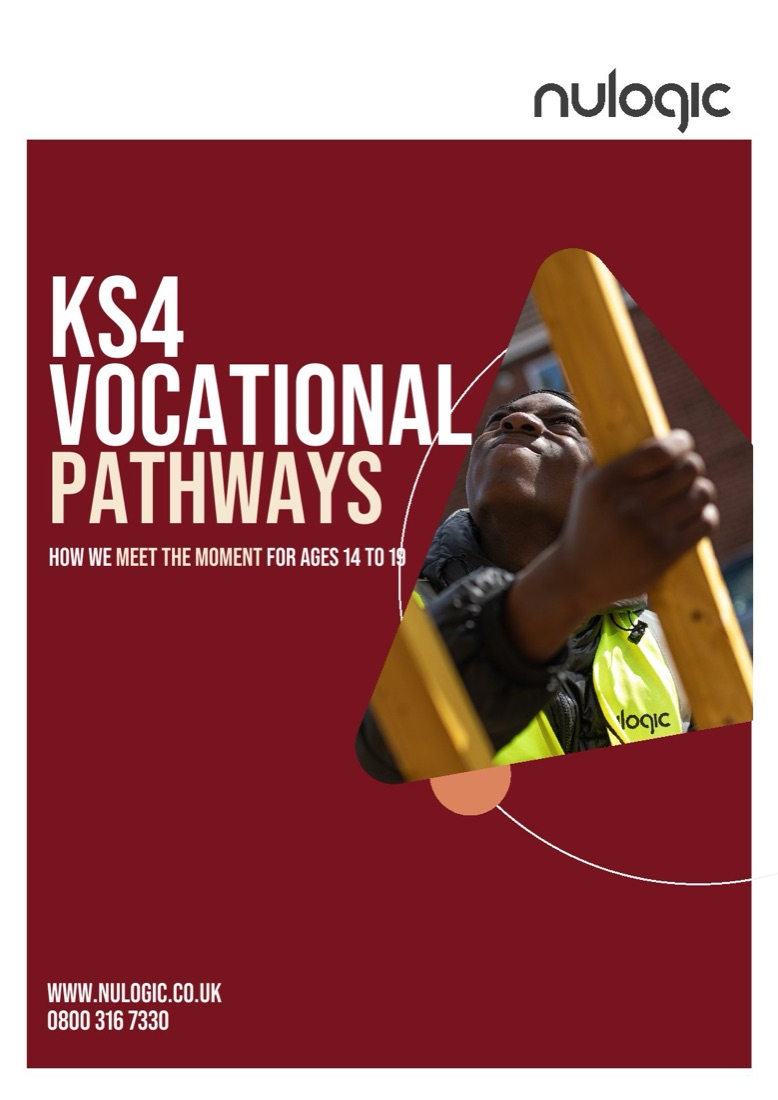 Cover of a Nulogic KS4 Vocational Pathways brochure